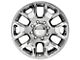 DG66 Hyper Silver 8-Lug Wheel; 20x8; 54.65mm Offset (10-18 RAM 3500 SRW)