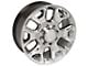 DG66 Hyper Silver 8-Lug Wheel; 20x8; 54.65mm Offset (10-18 RAM 3500 SRW)