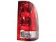 Tail Light; Chrome Housing; Red Clear Lens; Passenger Side (10-11 Sierra 2500 HD w/ 3047 Reverse Bulb)