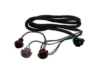 Tail Light Wiring Harness; 2-Pieces (10-11 Sierra 3500 HD w/ 3047 Reverse Bulb)