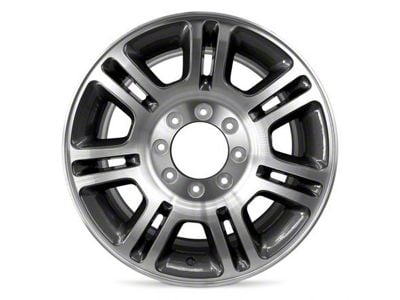 Double 7-Spoke Replica Aluminum Machined 8-Lug Wheel; 20x8; 40mm Offset (11-16 F-350 Super Duty SRW)