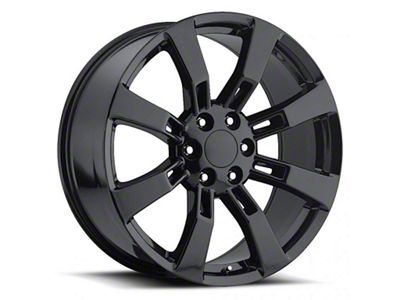 2009 Denali Replica Gloss Black 6-Lug Wheel; 20x8.5; 31mm Offset (14-18 Sierra 1500)