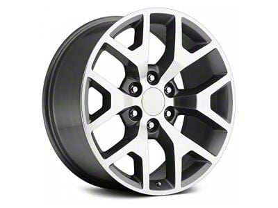 2014 Sierra Replica Grey Machined 6-Lug Wheel; 20x9; 27mm Offset (14-18 Sierra 1500)