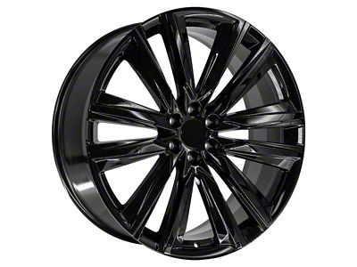 CA91 Black 6-Lug Wheel; 26x10; 28mm Offset (14-18 Sierra 1500)