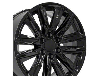 CA91 Gloss Black 6-Lug Wheel; 20x9; 28mm Offset (14-18 Sierra 1500)