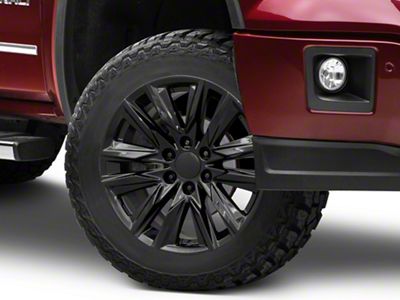 CA91 Gloss Black 6-Lug Wheel; 20x9; 28mm Offset (14-18 Sierra 1500)