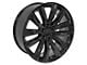 CA91 Gloss Black 6-Lug Wheel; 22x9; 28mm Offset (14-18 Sierra 1500)