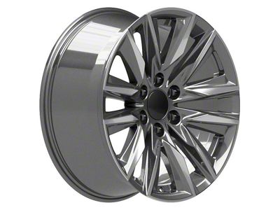 CA91 Gunmetal with Polished Face 6-Lug Wheel; 20x9; 28mm Offset (14-18 Sierra 1500)