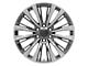 CA93 Gunmetal with Polished Face 6-Lug Wheel; 22x9; 28mm Offset (14-18 Sierra 1500)