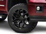 Chevy Snowflake Replica Gloss Black 6-Lug Wheel; 20x9; 27mm Offset (14-18 Sierra 1500)