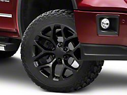 Chevy Snowflake Replica Gloss Black 6-Lug Wheel; 20x9; 27mm Offset (14-18 Sierra 1500)