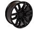 CV36 Black 6-Lug Wheel; 20x9; 24mm Offset (14-18 Sierra 1500)