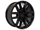 CV36 Black 6-Lug Wheel; 20x9; 24mm Offset (14-18 Sierra 1500)