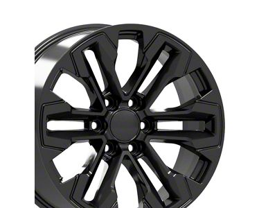 CV69 Gloss Black 6-Lug Wheel; 20x9; 26mm Offset (14-18 Sierra 1500)