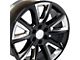 CV73 Gloss Black 6-Lug Wheel; 20x8.5; 24mm Offset (14-18 Sierra 1500)