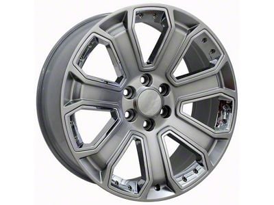 CV93 Hyper Black 6-Lug Wheel; 20x8.5; 31mm Offset (14-18 Sierra 1500)