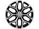 CV98B Black Machined 6-Lug Wheel; 20x9; 27mm Offset (14-18 Sierra 1500)