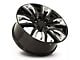 GM Split 6-Spoke Replica Gloss Black with Chrome Inserts 6-Lug Wheel; 24x10; 31mm Offset (14-18 Sierra 1500)