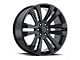 2017 Denali Replica Gloss Black 6-Lug Wheel; 22x9; 24mm Offset (14-18 Silverado 1500)