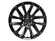 CA90 Gloss Black 6-Lug Wheel; 22x9; 28mm Offset (14-18 Silverado 1500)