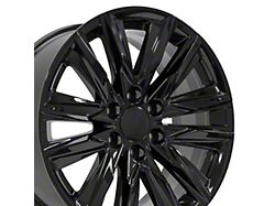 CA91 Gloss Black 6-Lug Wheel; 20x9; 28mm Offset (14-18 Silverado 1500)