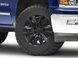 CA91 Gloss Black 6-Lug Wheel; 20x9; 28mm Offset (14-18 Silverado 1500)