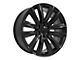 CA91 Satin Black 6-Lug Wheel; 22x9; 28mm Offset (14-18 Silverado 1500)