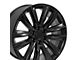 CA91 Satin Black 6-Lug Wheel; 22x9; 28mm Offset (14-18 Silverado 1500)