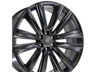 CA91 Satin Black 6-Lug Wheel; 26x10; 28mm Offset (14-18 Silverado 1500)