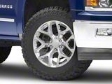 Chevy Snowflake Replica Chrome 6-Lug Wheel; 20x9; 27mm Offset (14-18 Silverado 1500)