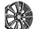 CV32 Gunmetal Machined 6-Lug Wheel; 24x10; 28mm Offset (14-18 Silverado 1500)