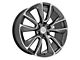 CV32 Gunmetal Machined 6-Lug Wheel; 24x10; 28mm Offset (14-18 Silverado 1500)