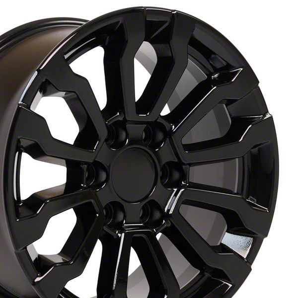 Silverado 1500 CV35 Black 6-Lug Wheel; 18x8.5; 24mm Offset (14-18 ...