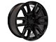 CV36 Black 6-Lug Wheel; 20x9; 24mm Offset (14-18 Silverado 1500)