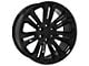 CV43 Black 6-Lug Wheel; 22x9; 24mm Offset (14-18 Silverado 1500)