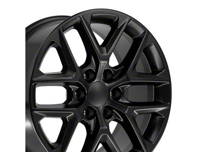 CV62 Gloss Black 6-Lug Wheel; 20x9; 28mm Offset (14-18 Silverado 1500)