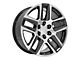 CV63 Gunmetal Machined 6-Lug Wheel; 20x9; 28mm Offset (14-18 Silverado 1500)