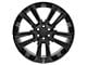 CV68 Black 6-Lug Wheel; 24x10; 28mm Offset (14-18 Silverado 1500)