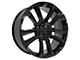 CV68 Black 6-Lug Wheel; 24x10; 28mm Offset (14-18 Silverado 1500)