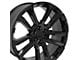 CV68 Black 6-Lug Wheel; 24x10; 28mm Offset (14-18 Silverado 1500)