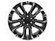 CV68 Satin Black Milled 6-Lug Wheel; 22x9; 28mm Offset (14-18 Silverado 1500)