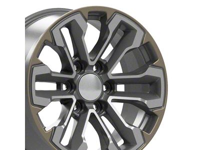 CV69 Gunmetal 6-Lug Wheel; 18x8.5; 26mm Offset (14-18 Silverado 1500)