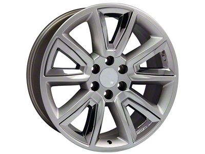 CV73 Hyper with Chrome 6-Lug Wheel; 22x9; 24mm Offset (14-18 Silverado 1500)