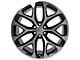 CV98B Black Machined 6-Lug Wheel; 24x10; 24mm Offset (14-18 Silverado 1500)