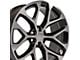 CV98B Black Machined 6-Lug Wheel; 24x10; 24mm Offset (14-18 Silverado 1500)