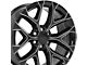 CV98B Black Milled 6-Lug Wheel; 22x9; 24mm Offset (14-18 Silverado 1500)