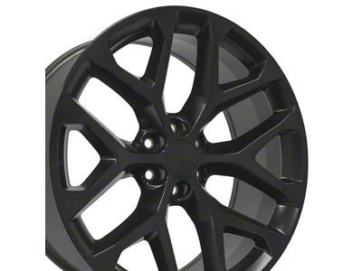 CV98B Black 6-Lug Wheel; 24x10; 24mm Offset (14-18 Silverado 1500)