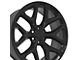 CV98B Black 6-Lug Wheel; 24x10; 24mm Offset (14-18 Silverado 1500)