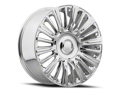 Escalade Platinum Replica Chrome 6-Lug Wheel; 22x9; 28mm Offset (14-18 Silverado 1500)