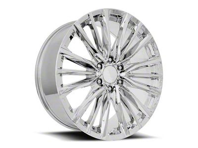 Escalade Platinum V Replica Chrome 6-Lug Wheel; 24x10; 31mm Offset (14-18 Silverado 1500)